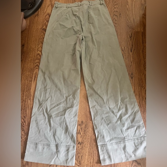 Everlane lightweight wide flare leg chino pants 6 28-29 casual preppy soft - Picture 3 of 8